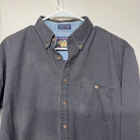 Vtg Ralph Lauren Shirt Button Down Chaps Boyscout Label Men 16.5/32 Sleeve Cut - Picture 2 of 11